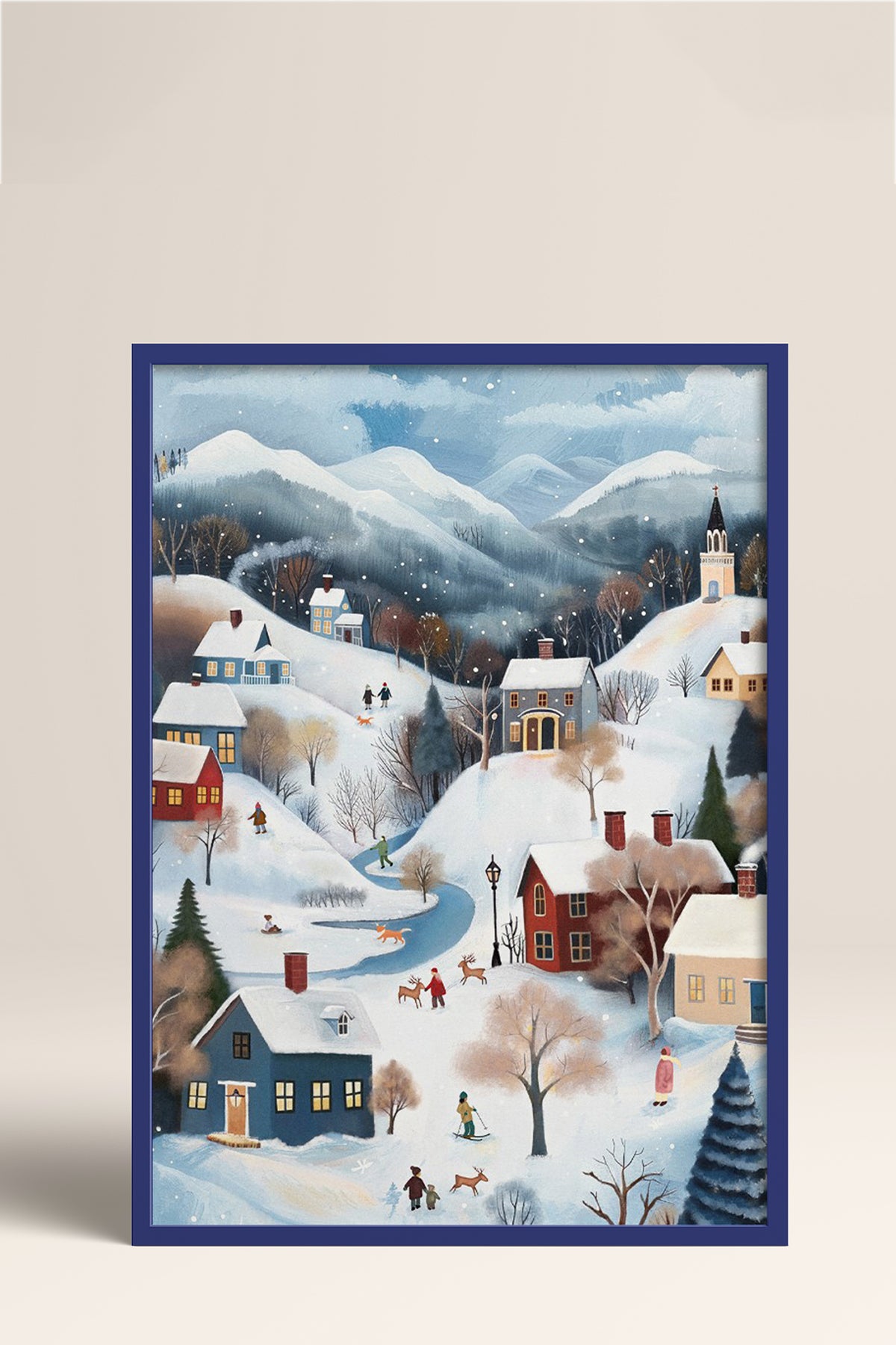 HOMEPACK Ahşap Çerçeveli Tablo Çerçeveli Poster Sanatsal Modern Duvar Dekoru BEK-8176
