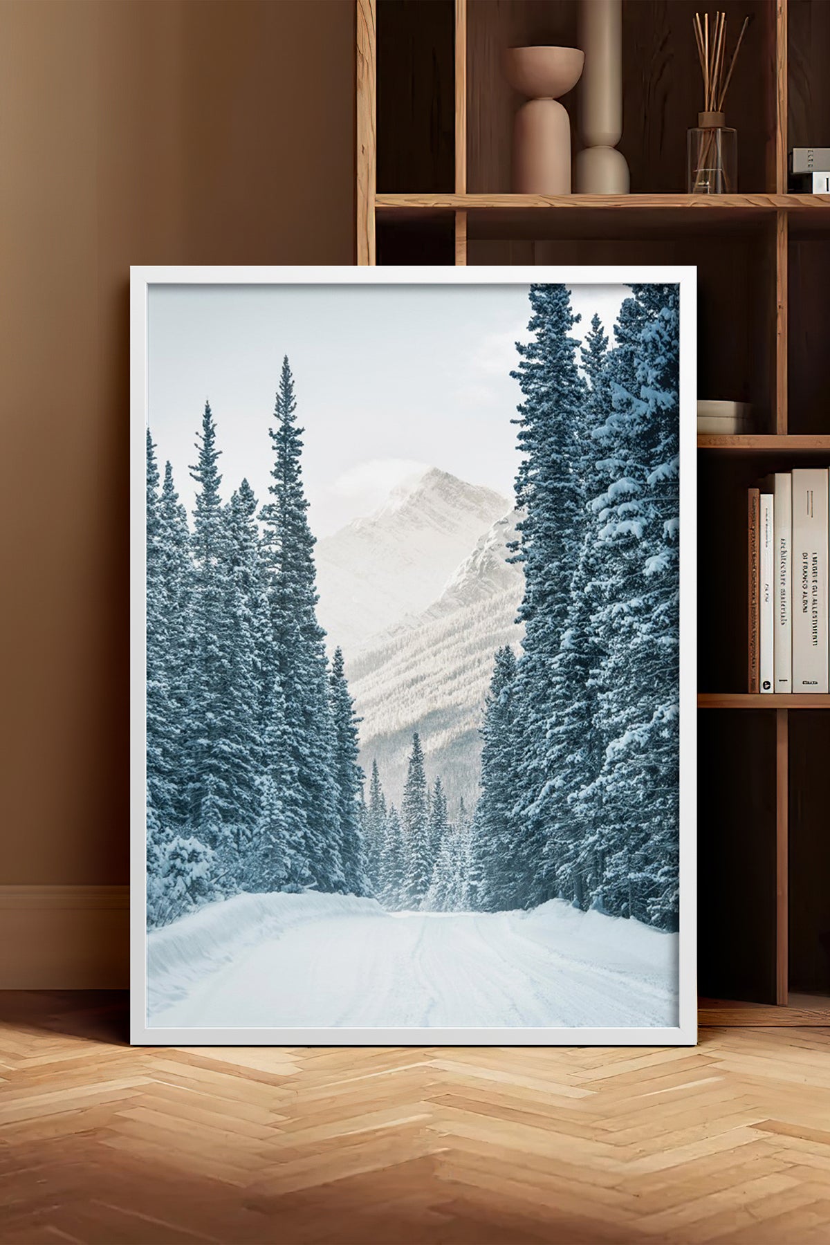 HOMEPACK Ahşap Çerçeveli Tablo Çerçeveli Poster Sanatsal Modern Duvar Dekoru BEK-8177