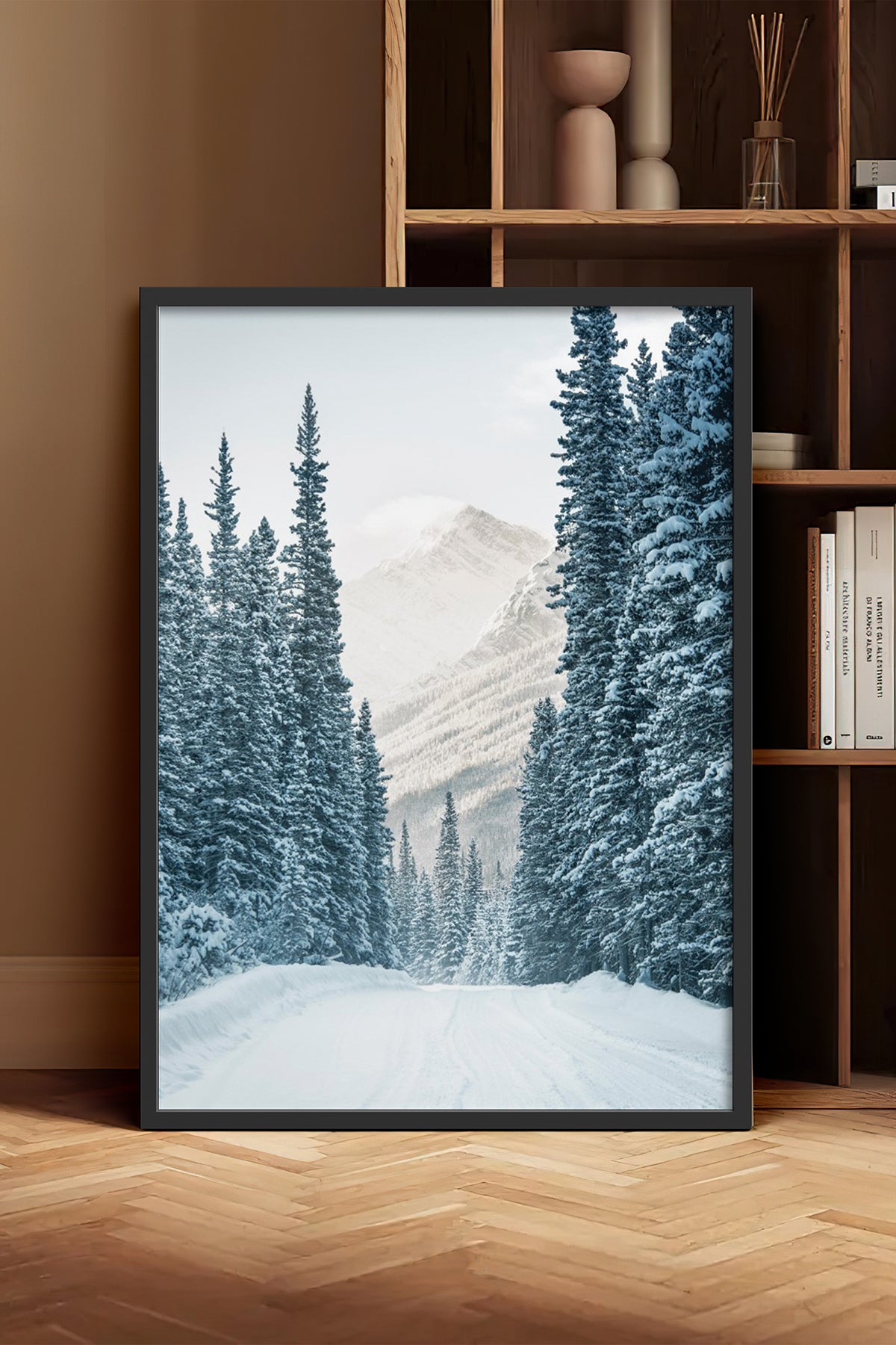 HOMEPACK Ahşap Çerçeveli Tablo Çerçeveli Poster Sanatsal Modern Duvar Dekoru BEK-8177