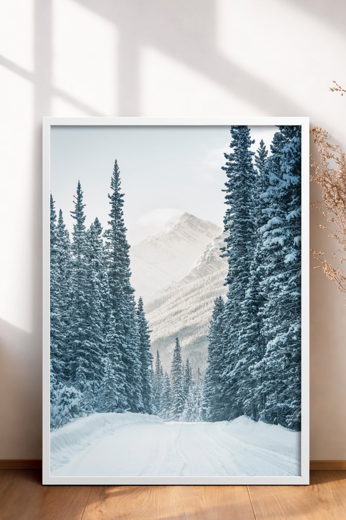 HOMEPACK Ahşap Çerçeveli Tablo Çerçeveli Poster Sanatsal Modern Duvar Dekoru BEK-8177