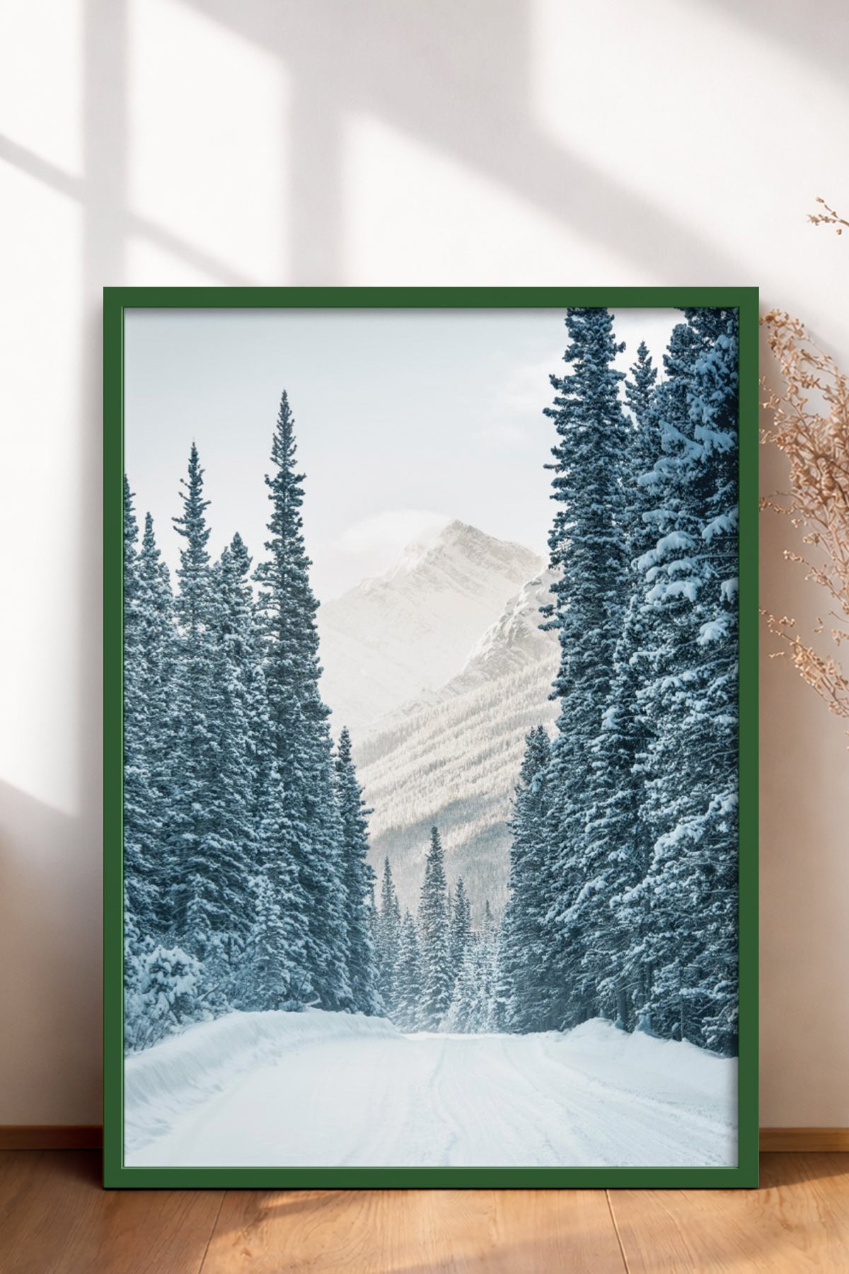 HOMEPACK Ahşap Çerçeveli Tablo Çerçeveli Poster Sanatsal Modern Duvar Dekoru BEK-8177