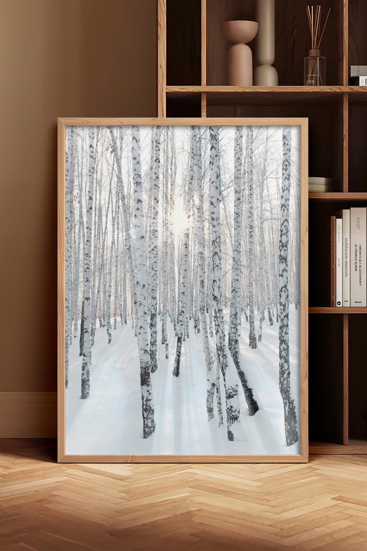 HOMEPACK Ahşap Çerçeveli Tablo Çerçeveli Poster Sanatsal Modern Duvar Dekoru BEK-8178