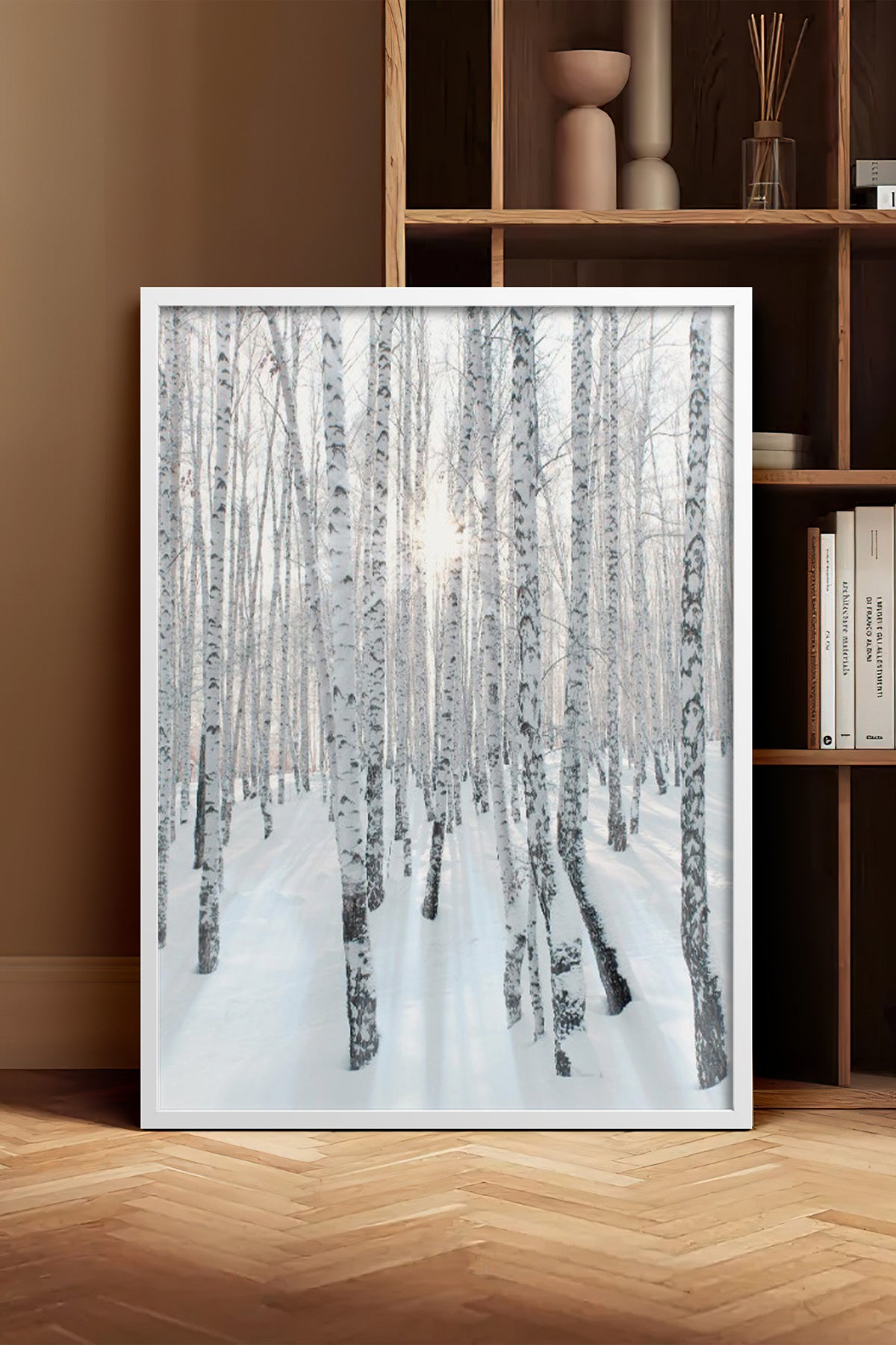 HOMEPACK Ahşap Çerçeveli Tablo Çerçeveli Poster Sanatsal Modern Duvar Dekoru BEK-8178