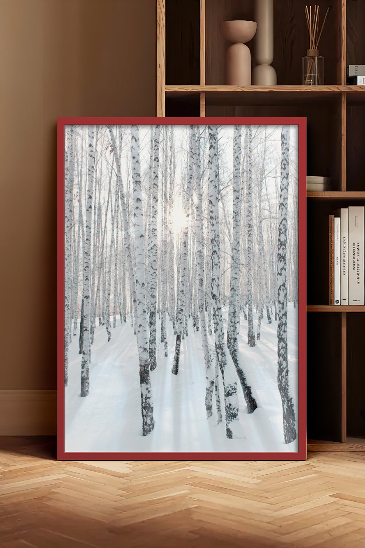 HOMEPACK Ahşap Çerçeveli Tablo Çerçeveli Poster Sanatsal Modern Duvar Dekoru BEK-8178
