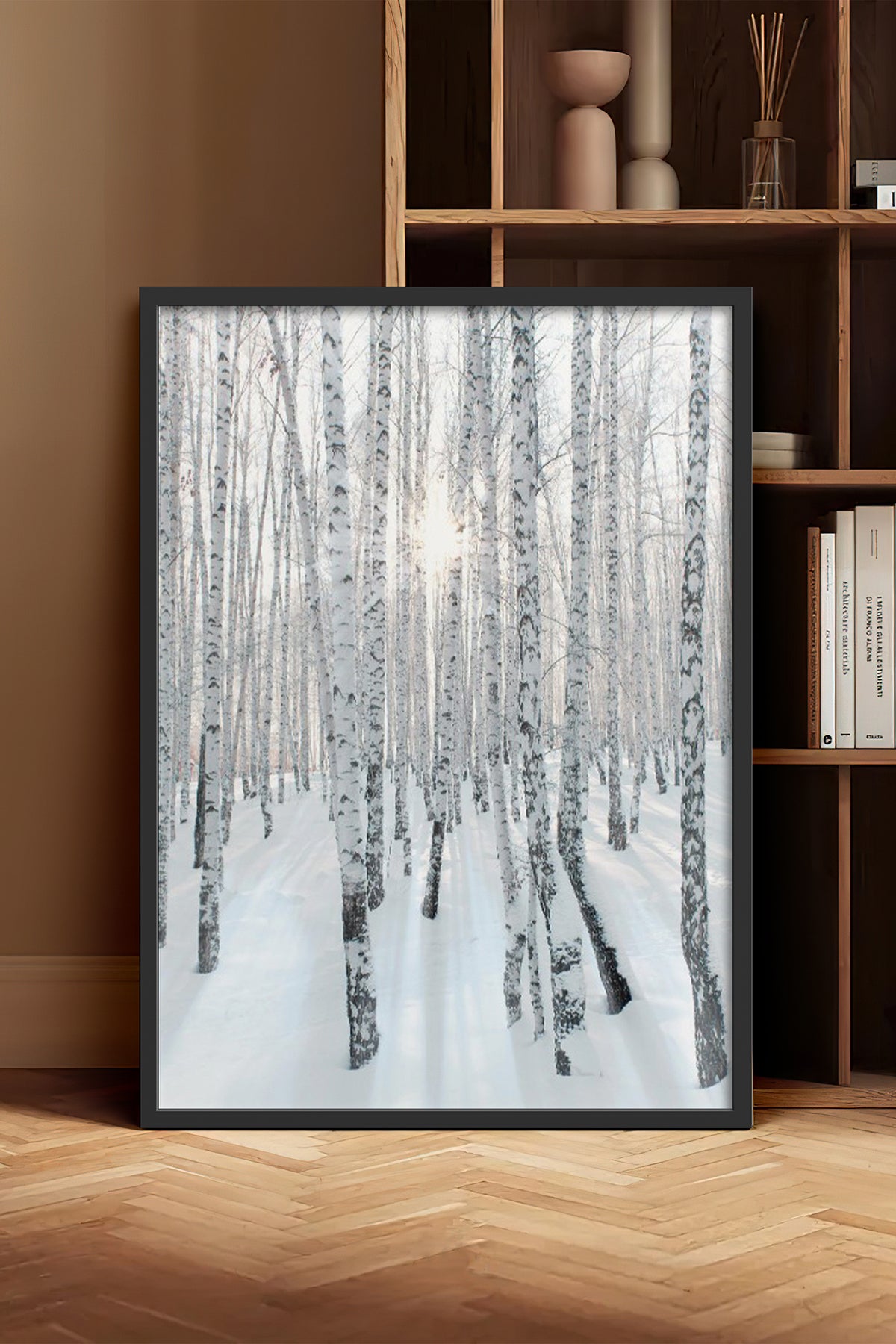 HOMEPACK Ahşap Çerçeveli Tablo Çerçeveli Poster Sanatsal Modern Duvar Dekoru BEK-8178