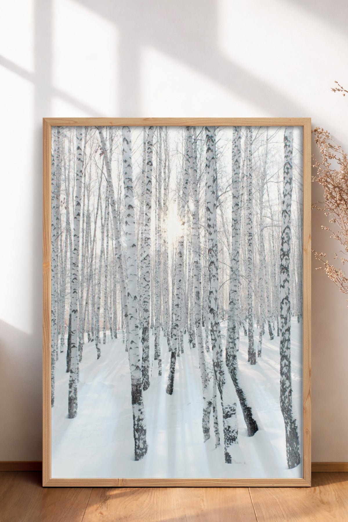 HOMEPACK Ahşap Çerçeveli Tablo Çerçeveli Poster Sanatsal Modern Duvar Dekoru BEK-8178