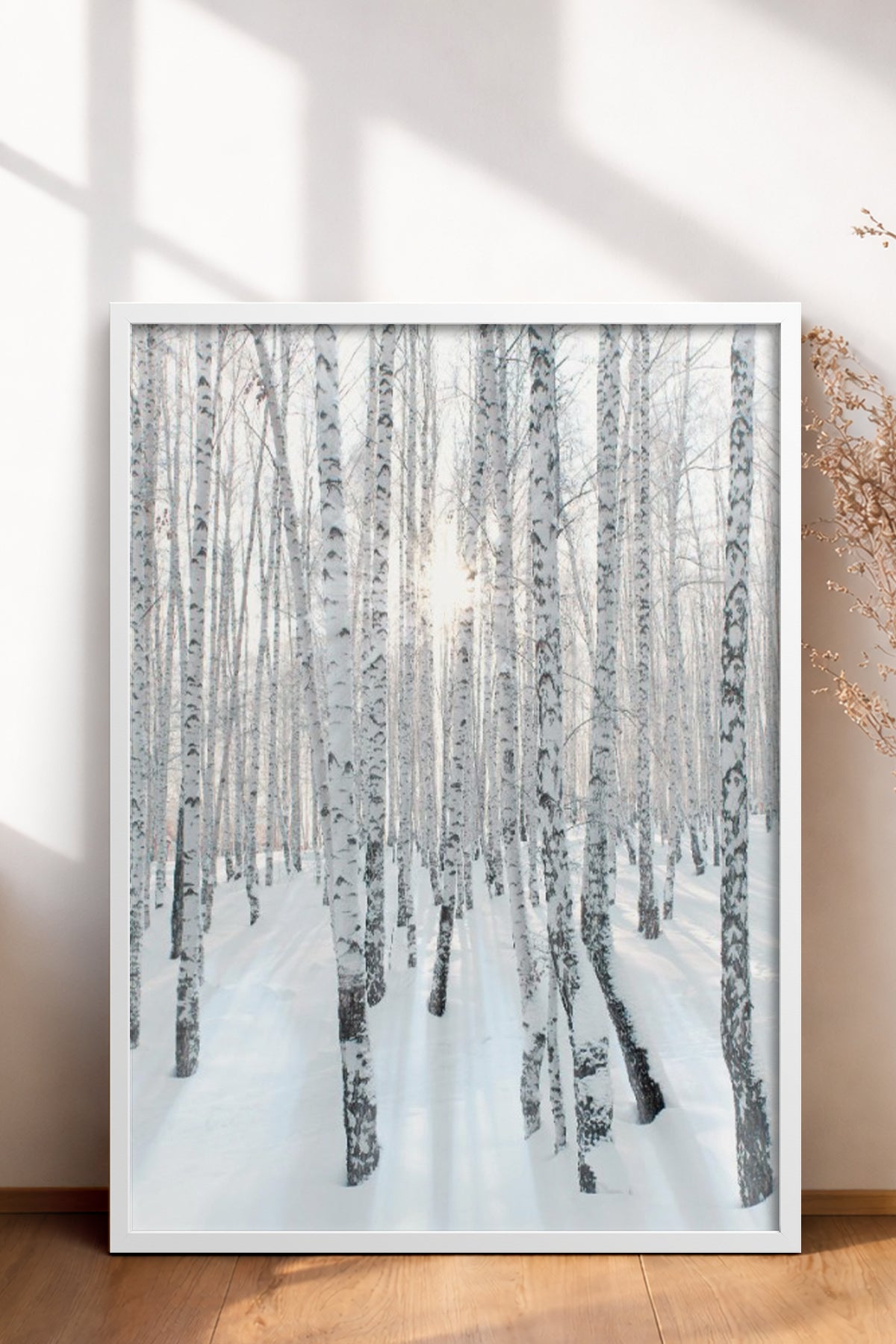 HOMEPACK Ahşap Çerçeveli Tablo Çerçeveli Poster Sanatsal Modern Duvar Dekoru BEK-8178
