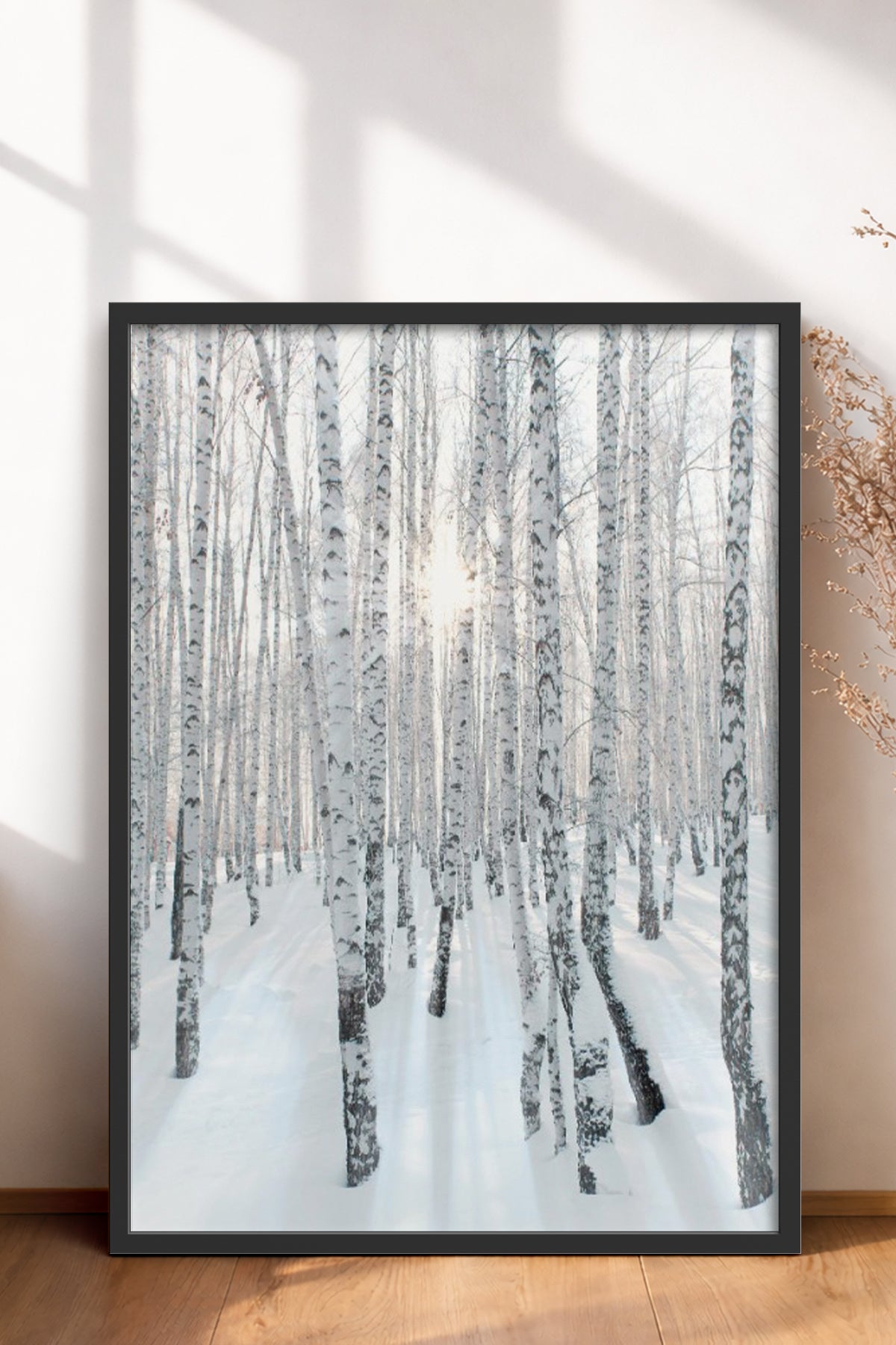 HOMEPACK Ahşap Çerçeveli Tablo Çerçeveli Poster Sanatsal Modern Duvar Dekoru BEK-8178