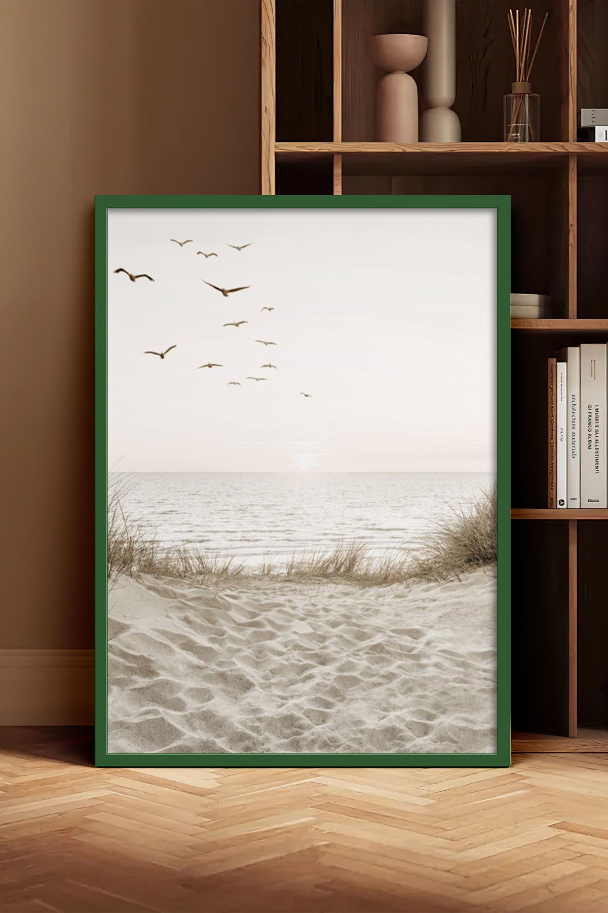 HOMEPACK Ahşap Çerçeveli Tablo Çerçeveli Poster Sanatsal Modern Duvar Dekoru BEK-8179