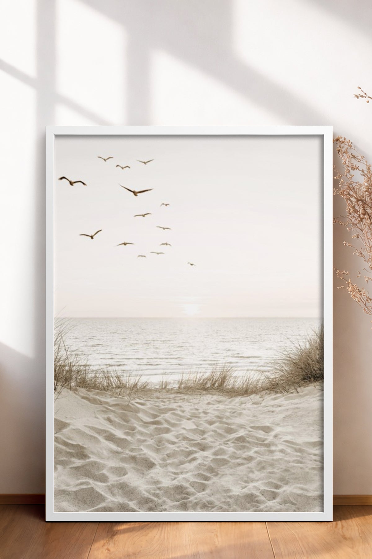 HOMEPACK Ahşap Çerçeveli Tablo Çerçeveli Poster Sanatsal Modern Duvar Dekoru BEK-8179