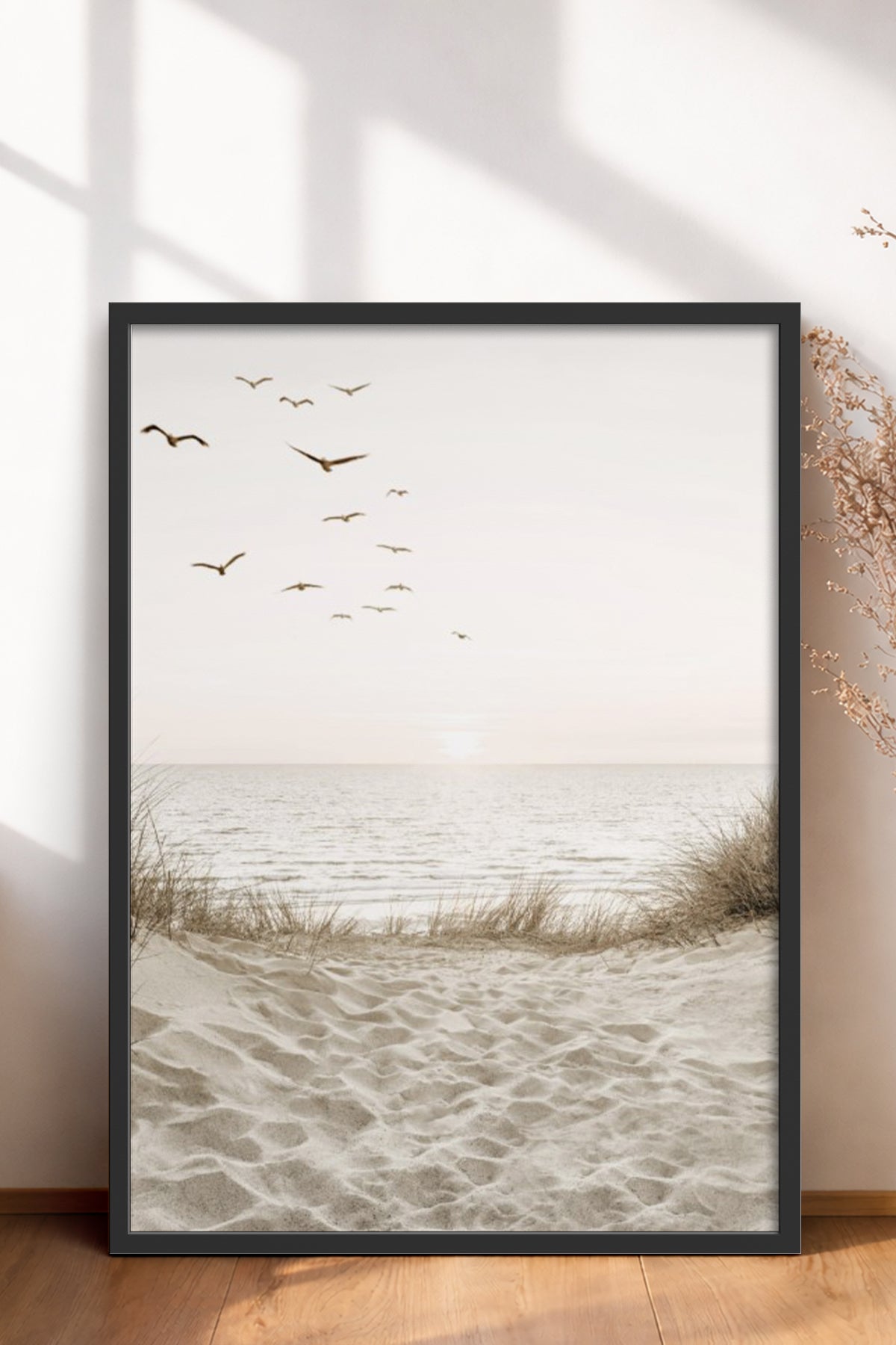 HOMEPACK Ahşap Çerçeveli Tablo Çerçeveli Poster Sanatsal Modern Duvar Dekoru BEK-8179