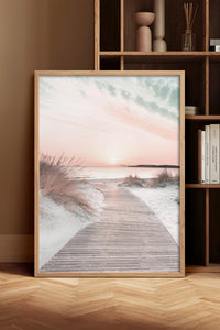 HOMEPACK Ahşap Çerçeveli Tablo Çerçeveli Poster Sanatsal Modern Duvar Dekoru BEK-8180