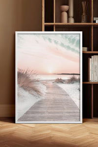 HOMEPACK Ahşap Çerçeveli Tablo Çerçeveli Poster Sanatsal Modern Duvar Dekoru BEK-8180