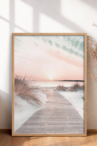HOMEPACK Ahşap Çerçeveli Tablo Çerçeveli Poster Sanatsal Modern Duvar Dekoru BEK-8180