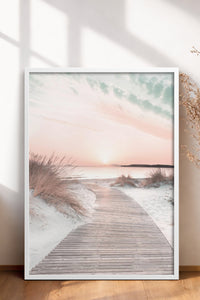 HOMEPACK Ahşap Çerçeveli Tablo Çerçeveli Poster Sanatsal Modern Duvar Dekoru BEK-8180