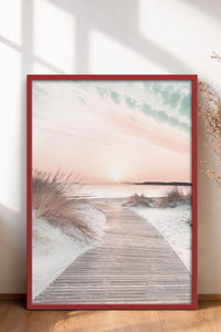 HOMEPACK Ahşap Çerçeveli Tablo Çerçeveli Poster Sanatsal Modern Duvar Dekoru BEK-8180