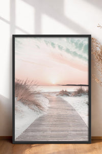 HOMEPACK Ahşap Çerçeveli Tablo Çerçeveli Poster Sanatsal Modern Duvar Dekoru BEK-8180