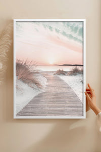 HOMEPACK Ahşap Çerçeveli Tablo Çerçeveli Poster Sanatsal Modern Duvar Dekoru BEK-8180