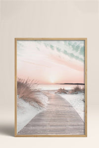 HOMEPACK Ahşap Çerçeveli Tablo Çerçeveli Poster Sanatsal Modern Duvar Dekoru BEK-8180