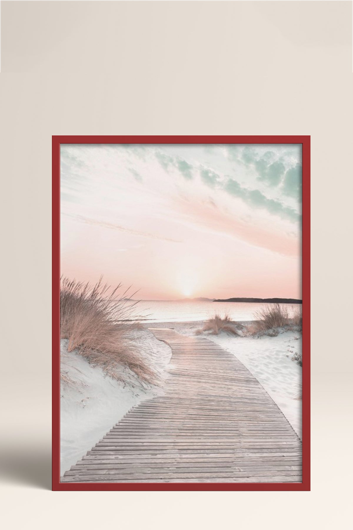 HOMEPACK Ahşap Çerçeveli Tablo Çerçeveli Poster Sanatsal Modern Duvar Dekoru BEK-8180