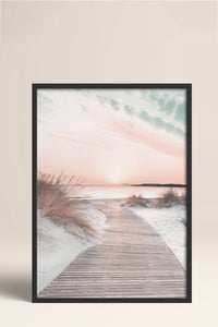 HOMEPACK Ahşap Çerçeveli Tablo Çerçeveli Poster Sanatsal Modern Duvar Dekoru BEK-8180