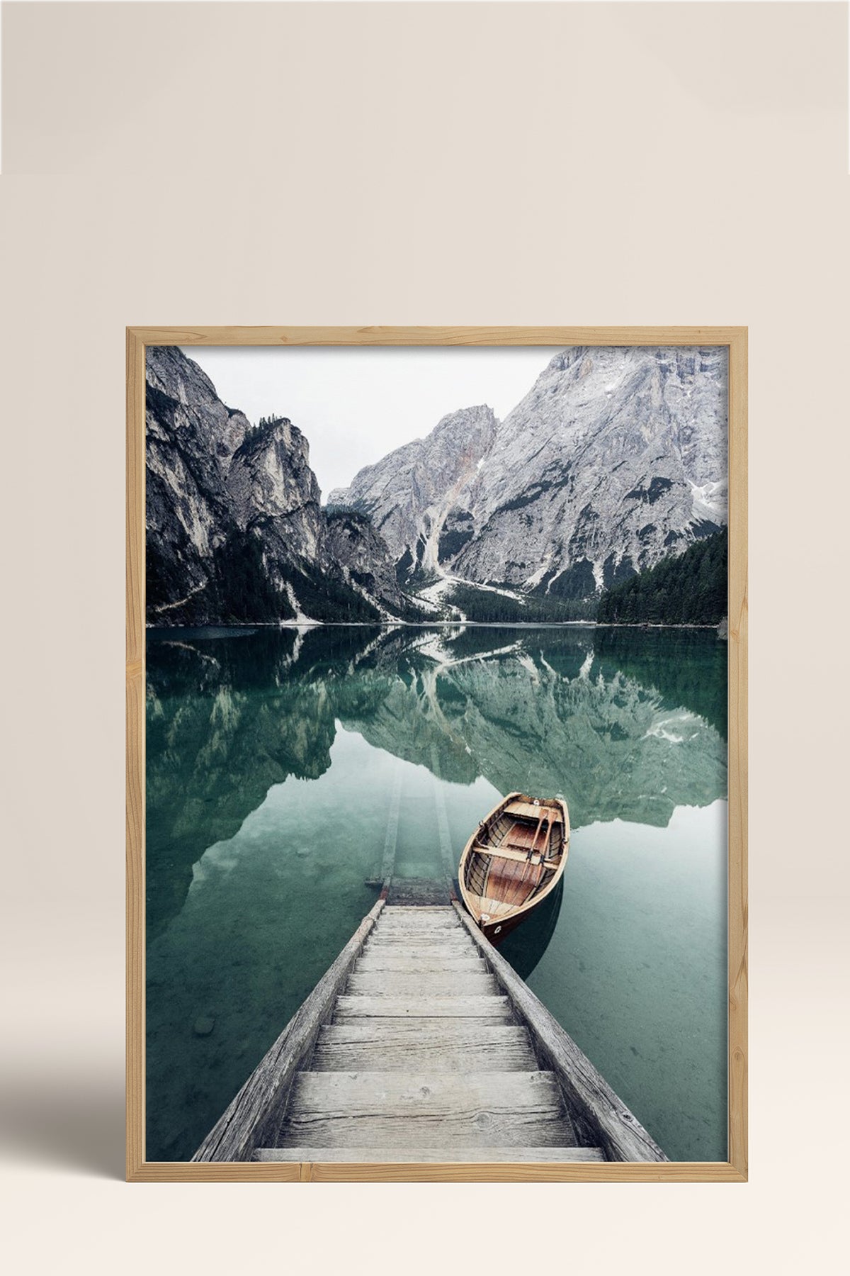 HOMEPACK Ahşap Çerçeveli Tablo Çerçeveli Poster Sanatsal Modern Duvar Dekoru BEK-8181
