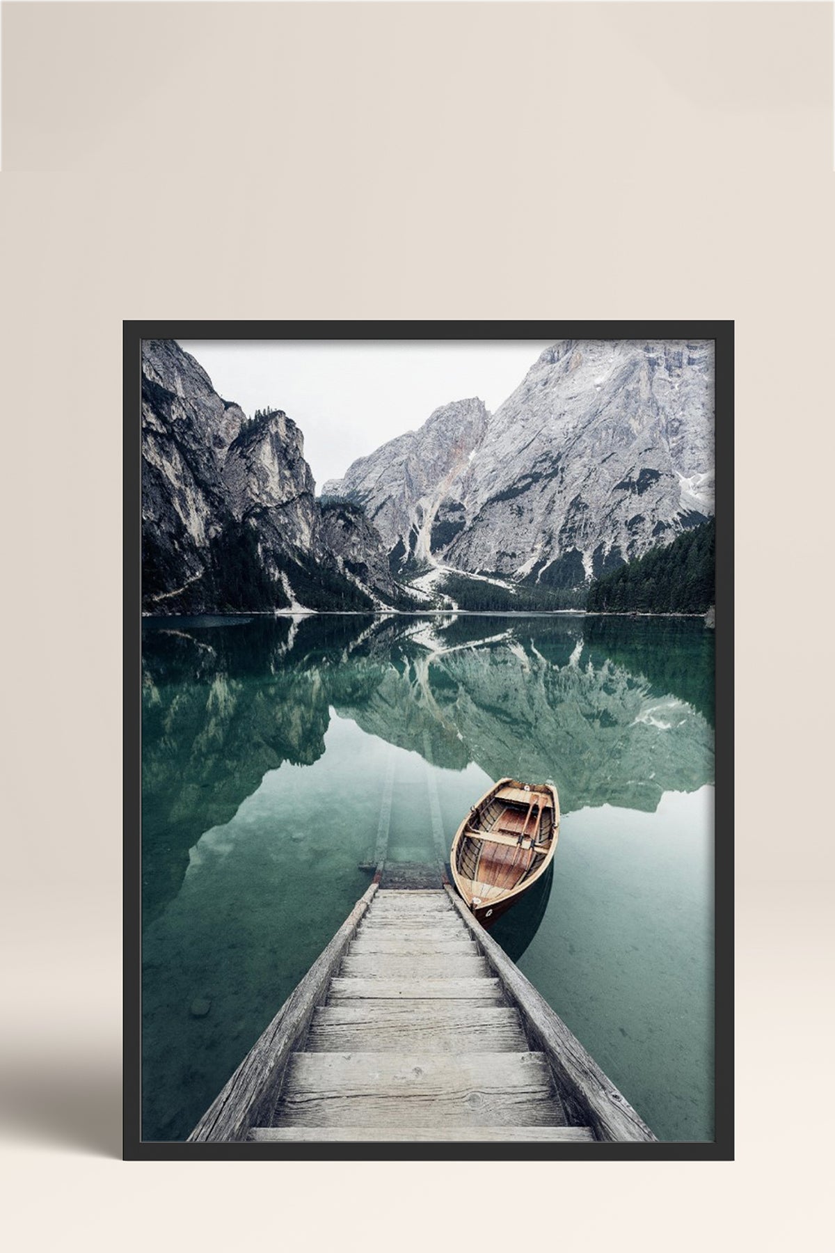 HOMEPACK Ahşap Çerçeveli Tablo Çerçeveli Poster Sanatsal Modern Duvar Dekoru BEK-8181