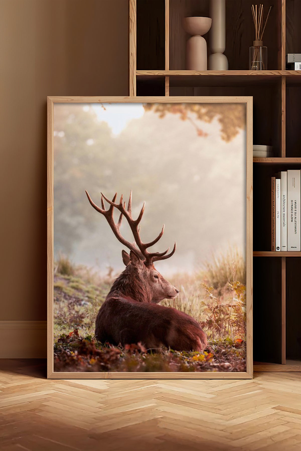 HOMEPACK Ahşap Çerçeveli Tablo Çerçeveli Poster Sanatsal Modern Duvar Dekoru BEK-8182