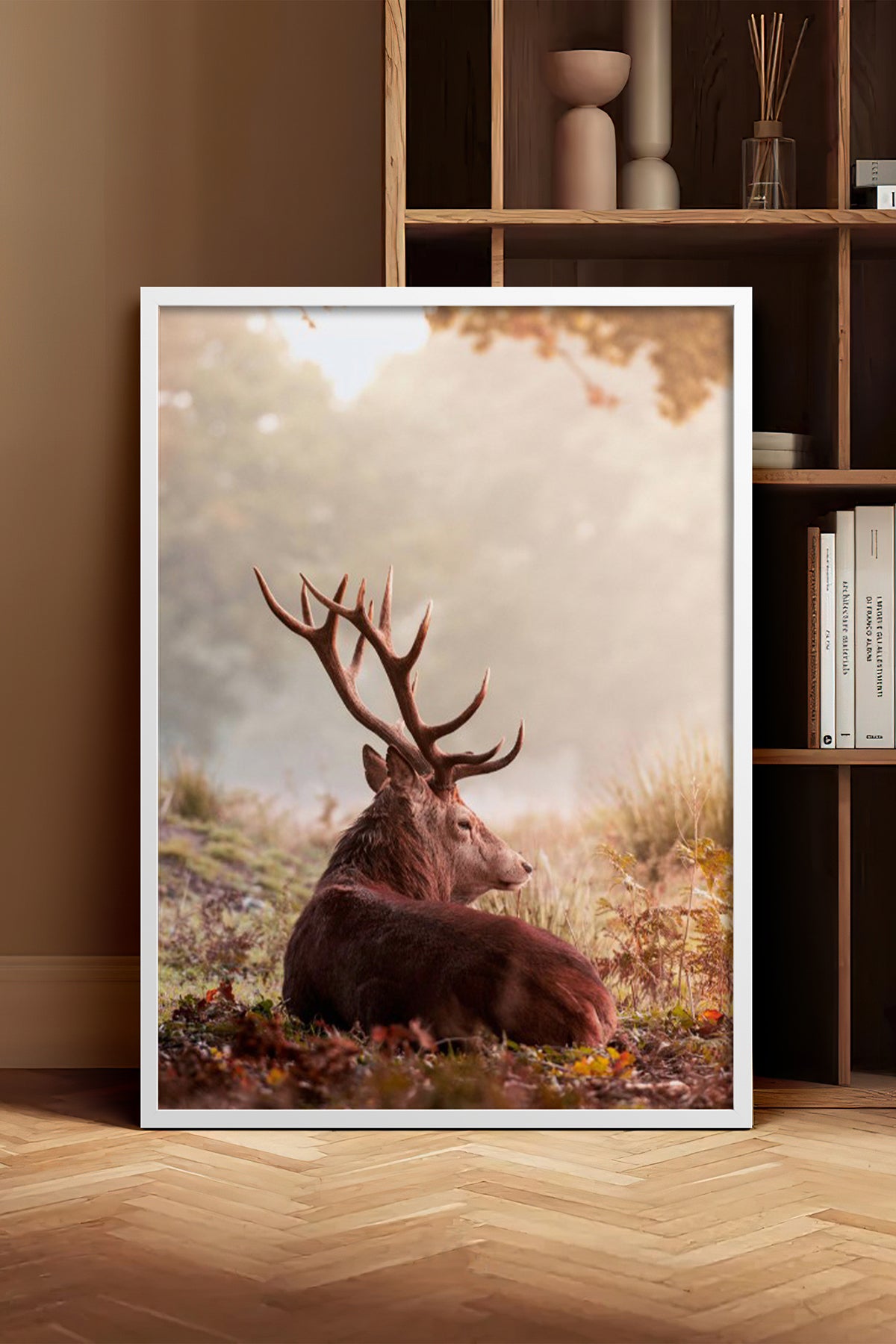 HOMEPACK Ahşap Çerçeveli Tablo Çerçeveli Poster Sanatsal Modern Duvar Dekoru BEK-8182