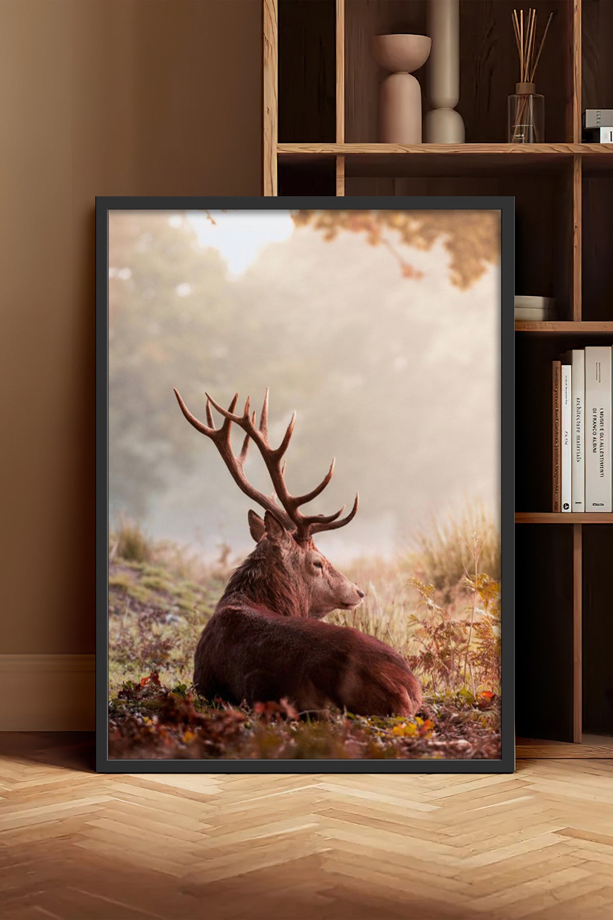 HOMEPACK Ahşap Çerçeveli Tablo Çerçeveli Poster Sanatsal Modern Duvar Dekoru BEK-8182