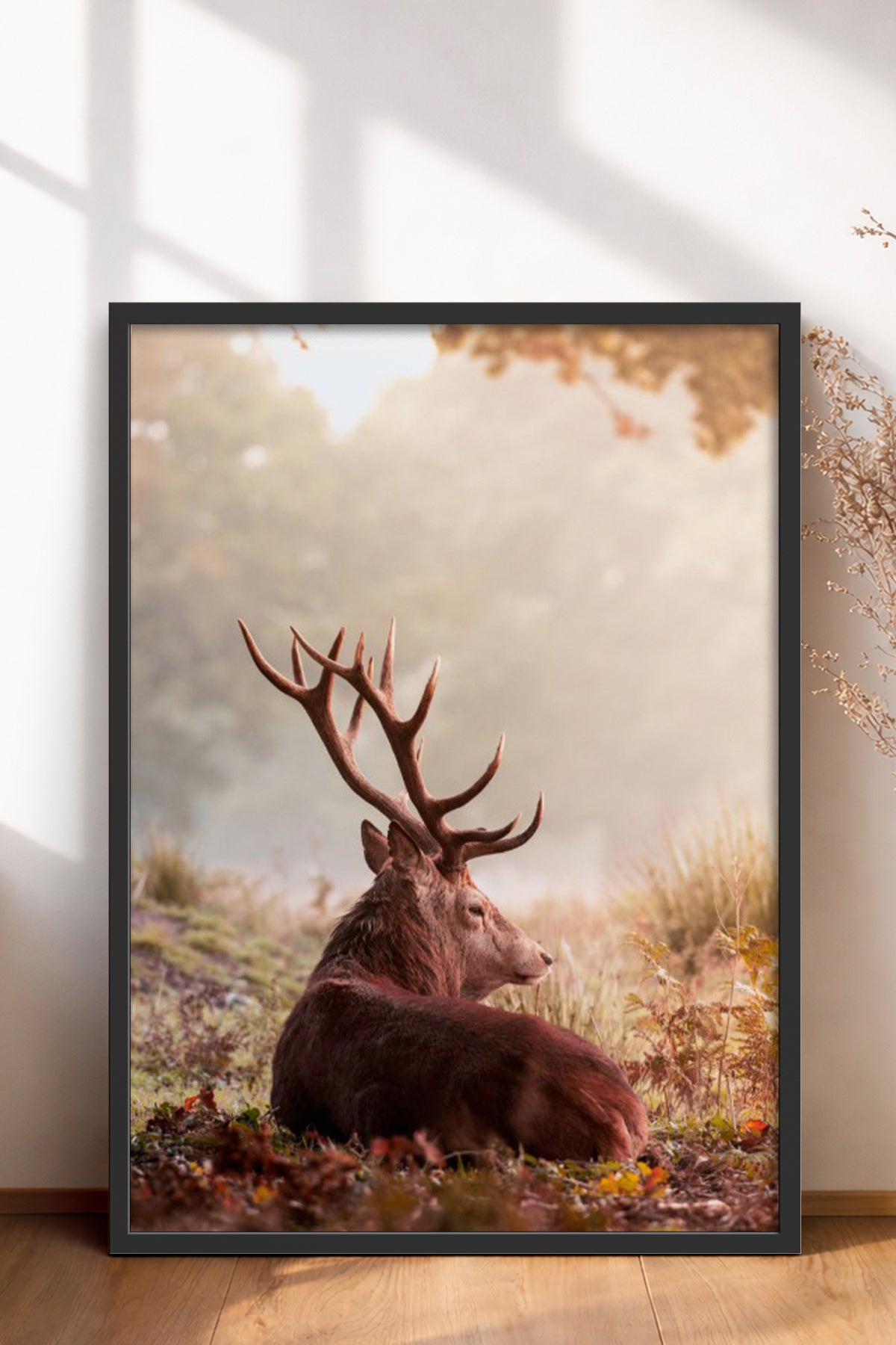HOMEPACK Ahşap Çerçeveli Tablo Çerçeveli Poster Sanatsal Modern Duvar Dekoru BEK-8182