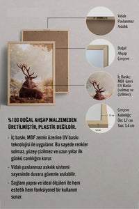 HOMEPACK Ahşap Çerçeveli Tablo Çerçeveli Poster Sanatsal Modern Duvar Dekoru BEK-8182