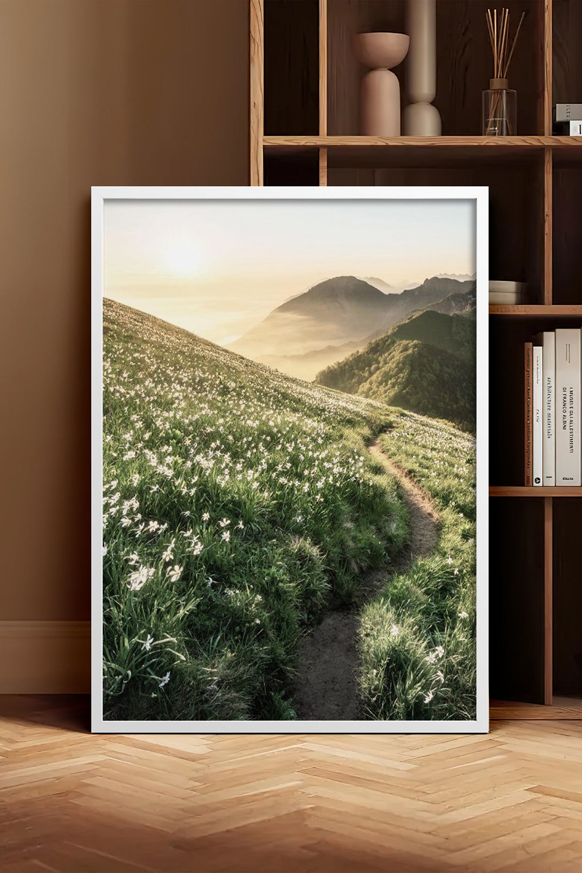 HOMEPACK Ahşap Çerçeveli Tablo Çerçeveli Poster Sanatsal Modern Duvar Dekoru BEK-8183