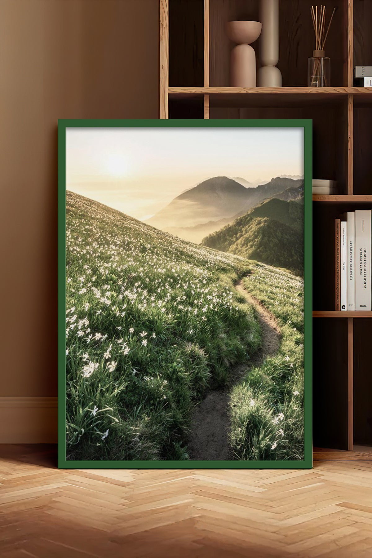 HOMEPACK Ahşap Çerçeveli Tablo Çerçeveli Poster Sanatsal Modern Duvar Dekoru BEK-8183