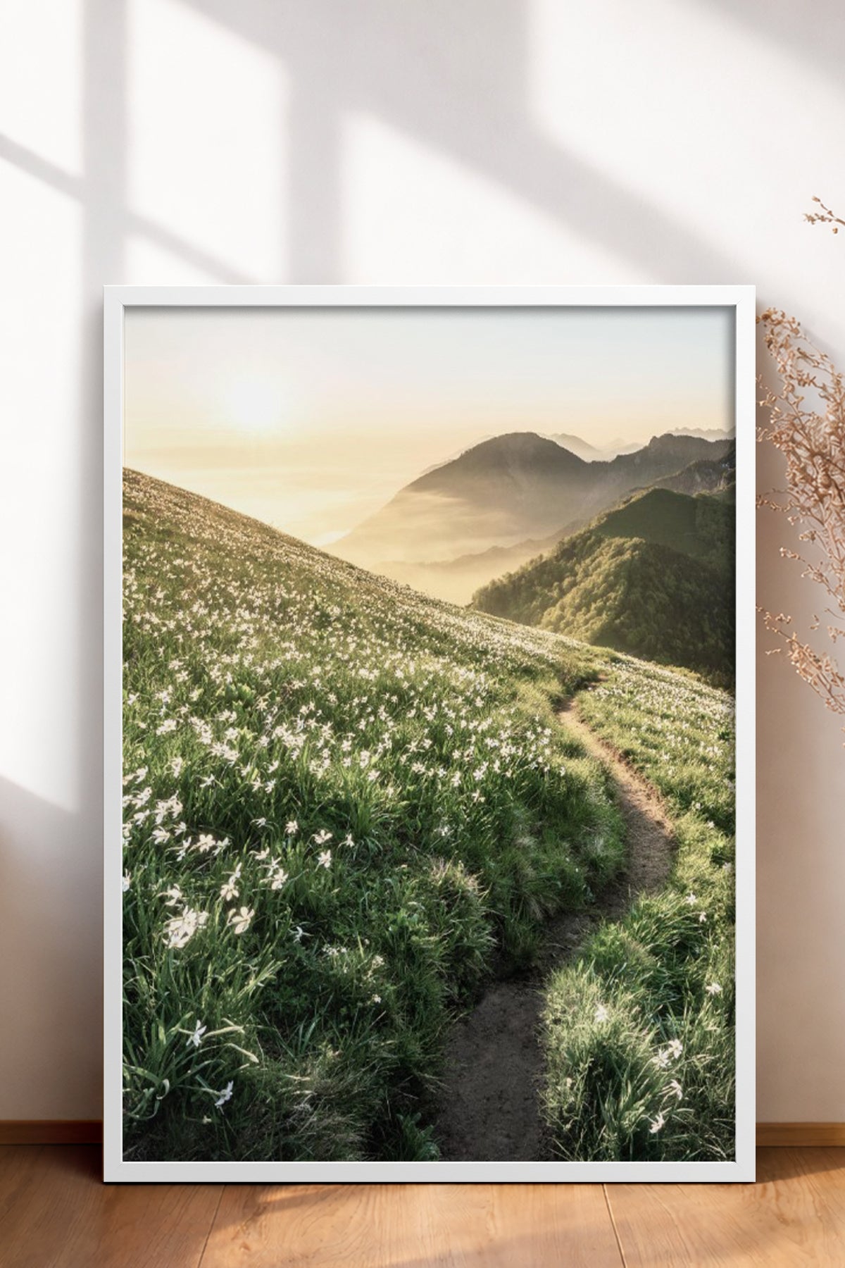 HOMEPACK Ahşap Çerçeveli Tablo Çerçeveli Poster Sanatsal Modern Duvar Dekoru BEK-8183