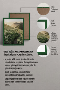 HOMEPACK Ahşap Çerçeveli Tablo Çerçeveli Poster Sanatsal Modern Duvar Dekoru BEK-8183