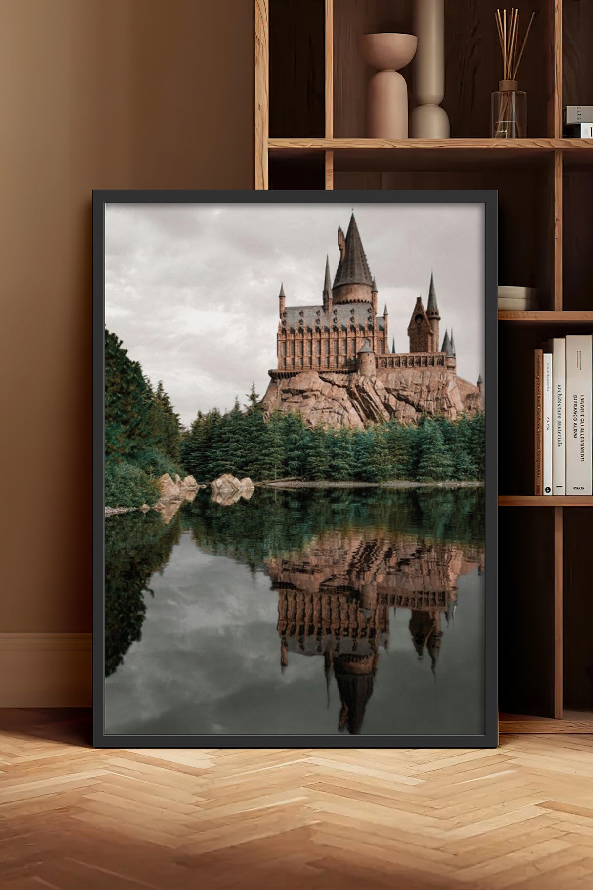 HOMEPACK Ahşap Çerçeveli Tablo Çerçeveli Poster Sanatsal Modern Duvar Dekoru BEK-8184