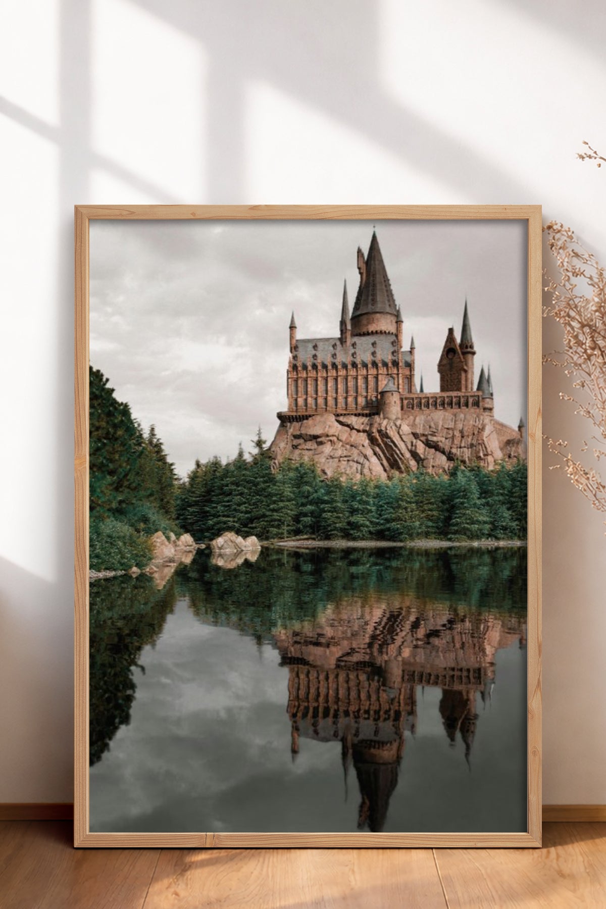 HOMEPACK Ahşap Çerçeveli Tablo Çerçeveli Poster Sanatsal Modern Duvar Dekoru BEK-8184