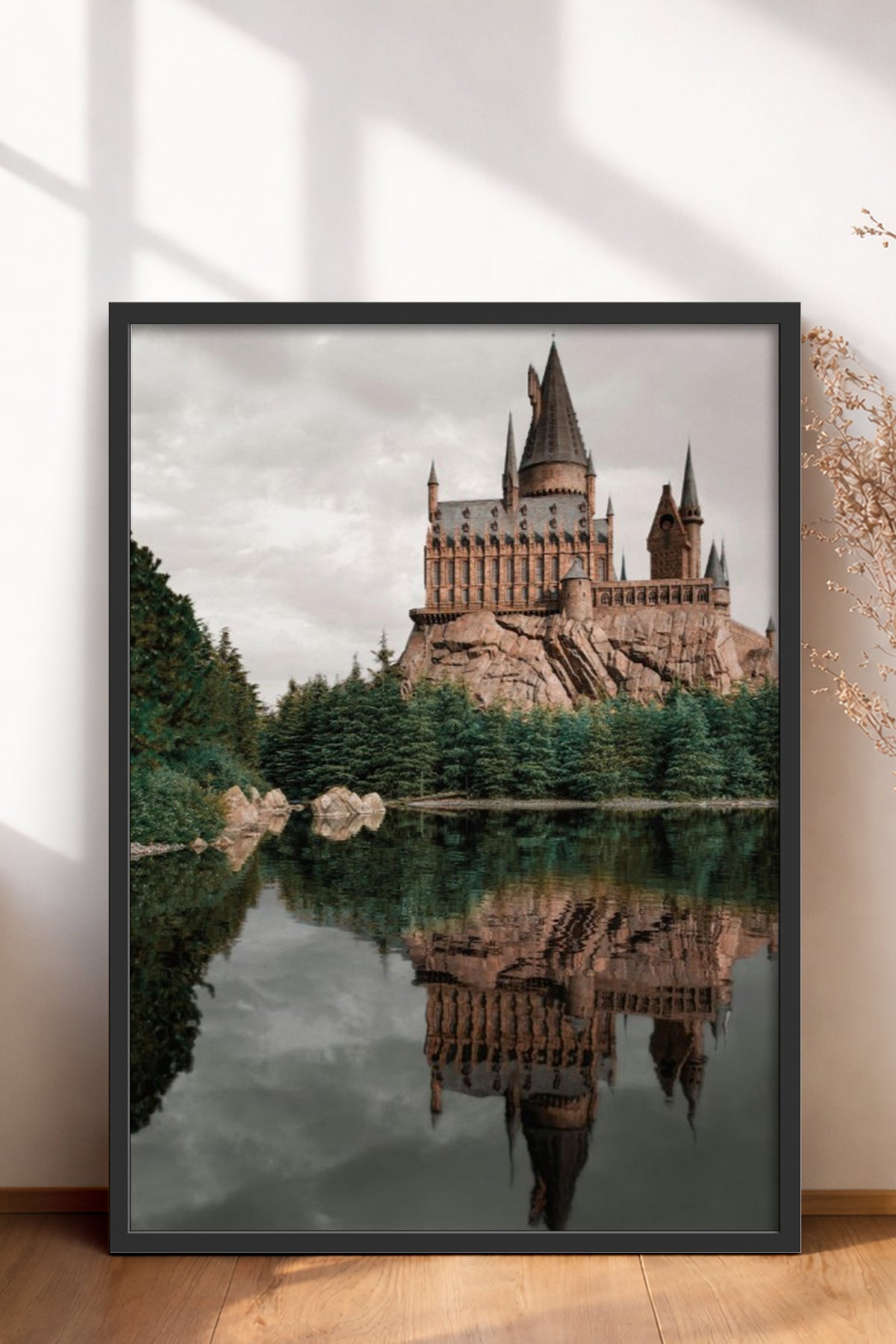 HOMEPACK Ahşap Çerçeveli Tablo Çerçeveli Poster Sanatsal Modern Duvar Dekoru BEK-8184