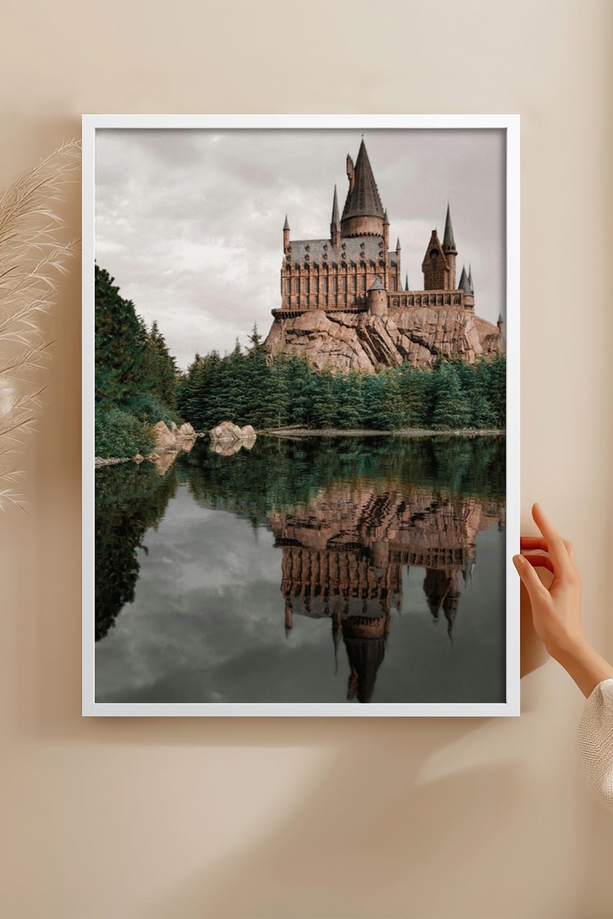 HOMEPACK Ahşap Çerçeveli Tablo Çerçeveli Poster Sanatsal Modern Duvar Dekoru BEK-8184