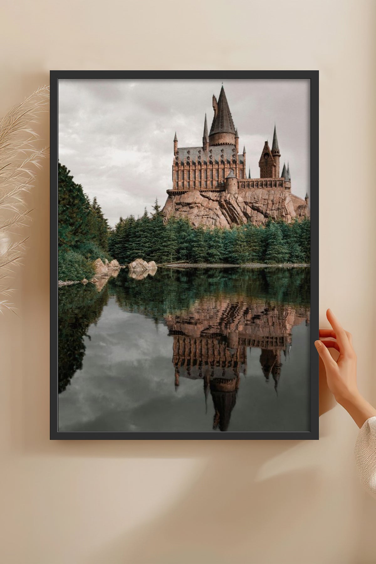 HOMEPACK Ahşap Çerçeveli Tablo Çerçeveli Poster Sanatsal Modern Duvar Dekoru BEK-8184