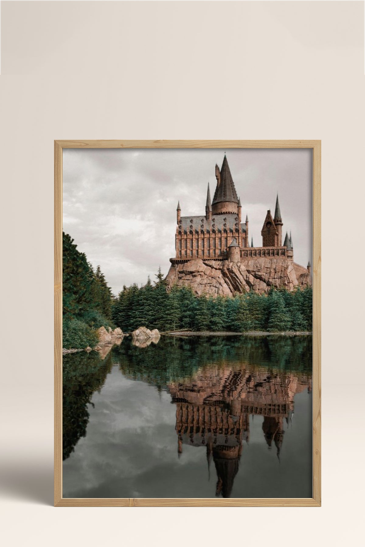 HOMEPACK Ahşap Çerçeveli Tablo Çerçeveli Poster Sanatsal Modern Duvar Dekoru BEK-8184