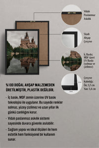 HOMEPACK Ahşap Çerçeveli Tablo Çerçeveli Poster Sanatsal Modern Duvar Dekoru BEK-8184