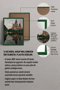 HOMEPACK Ahşap Çerçeveli Tablo Çerçeveli Poster Sanatsal Modern Duvar Dekoru BEK-8184