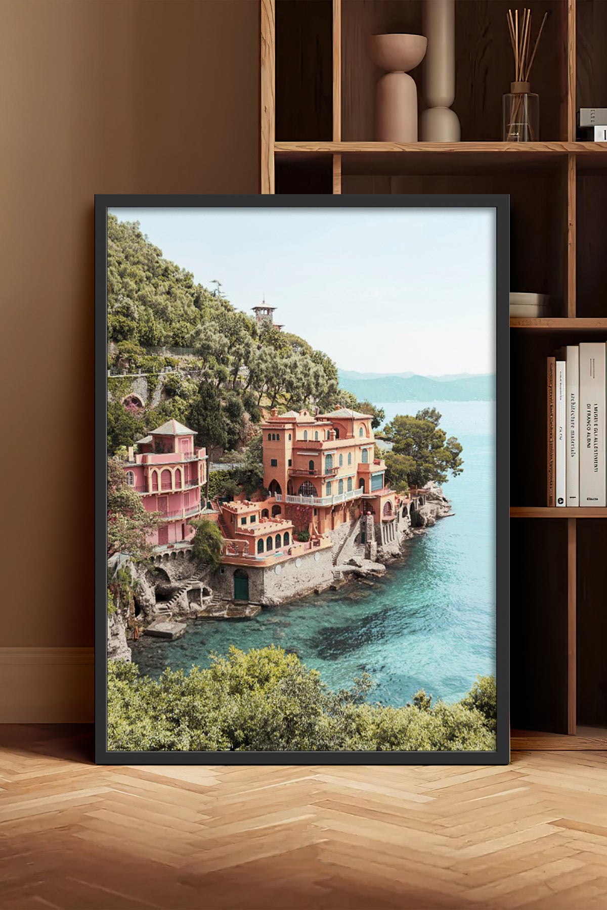 HOMEPACK Ahşap Çerçeveli Tablo Çerçeveli Poster Sanatsal Modern Duvar Dekoru BEK-8185