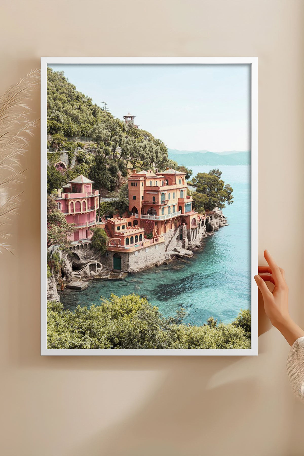 HOMEPACK Ahşap Çerçeveli Tablo Çerçeveli Poster Sanatsal Modern Duvar Dekoru BEK-8185