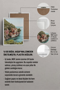 HOMEPACK Ahşap Çerçeveli Tablo Çerçeveli Poster Sanatsal Modern Duvar Dekoru BEK-8185
