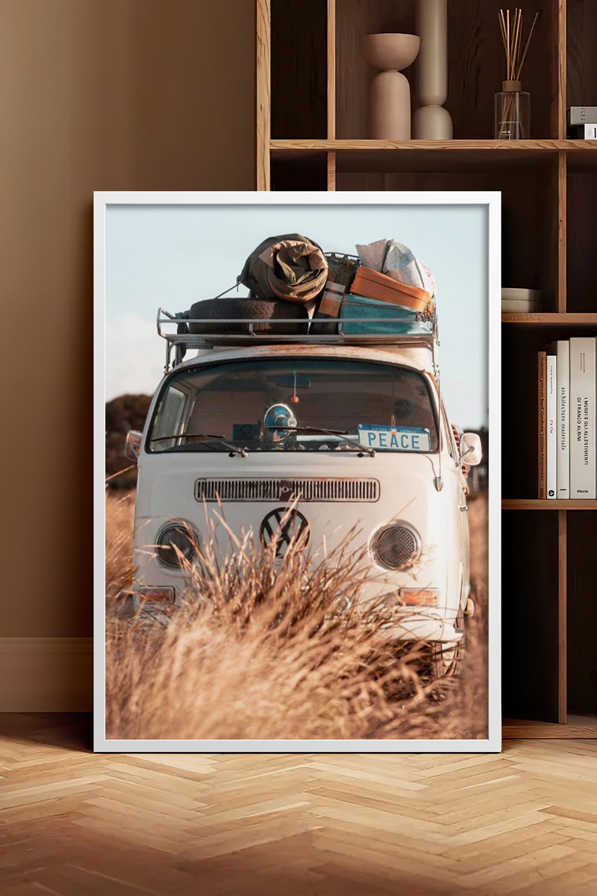 HOMEPACK Ahşap Çerçeveli Tablo Çerçeveli Poster Sanatsal Modern Duvar Dekoru BEK-8186