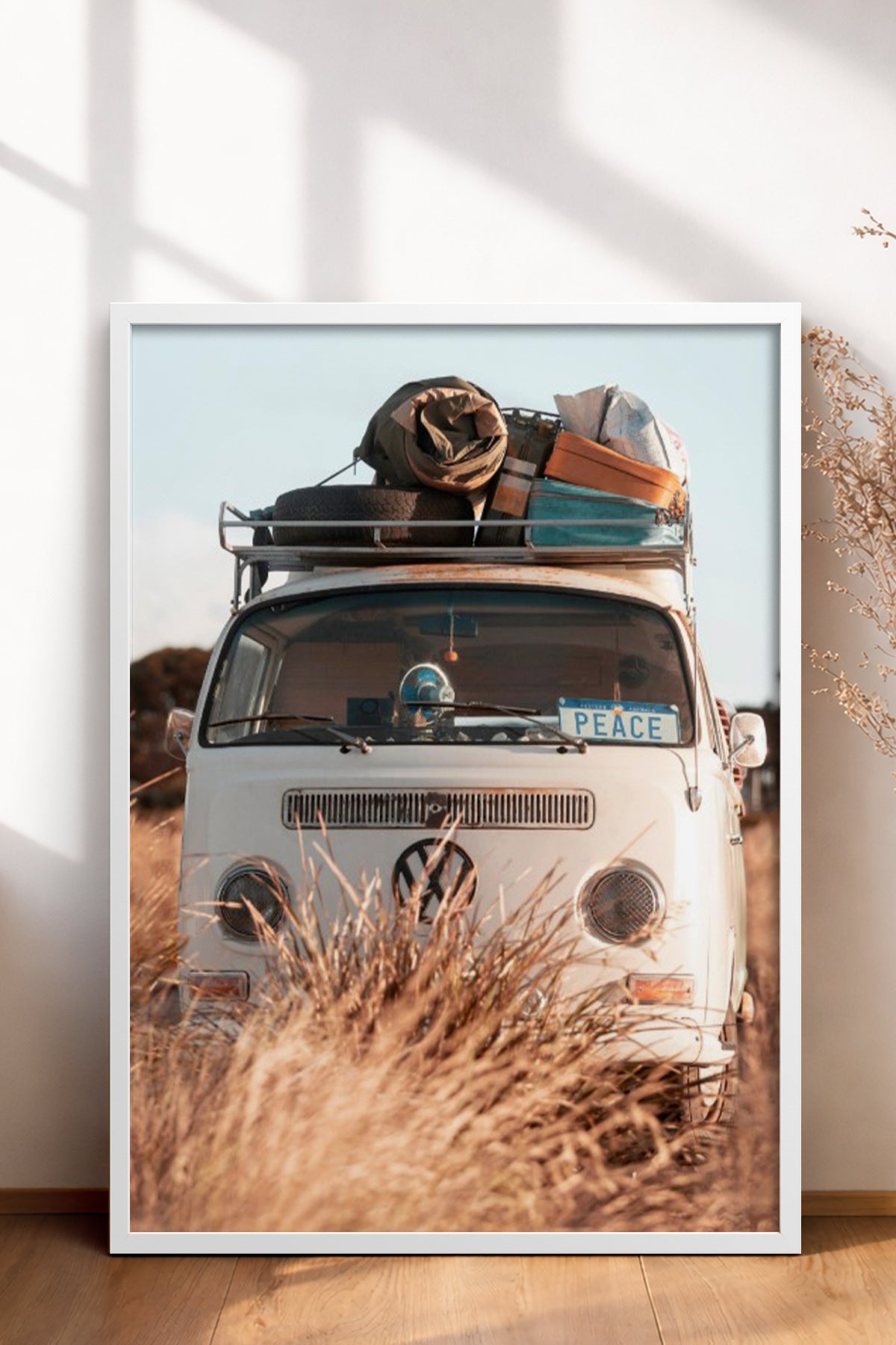 HOMEPACK Ahşap Çerçeveli Tablo Çerçeveli Poster Sanatsal Modern Duvar Dekoru BEK-8186