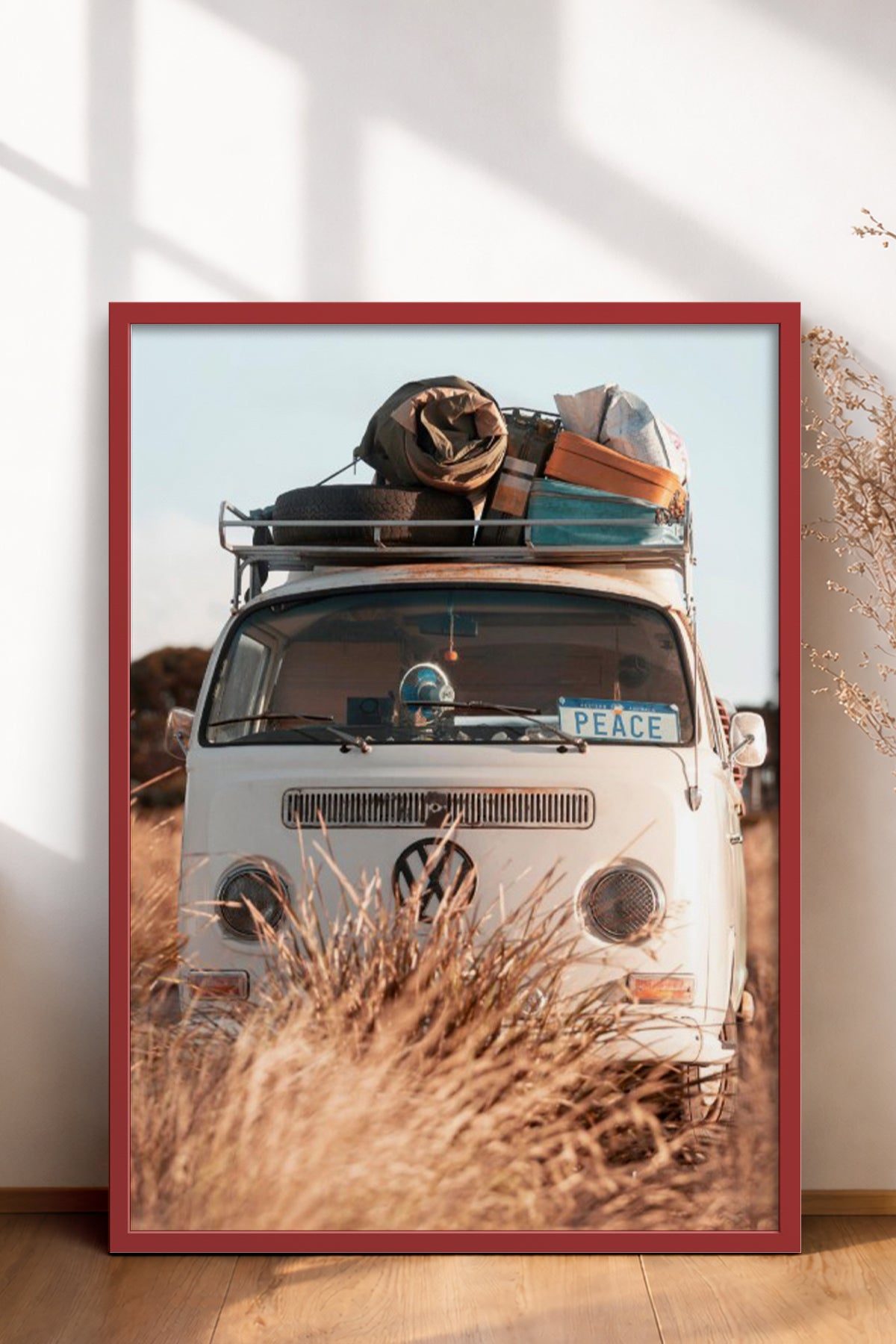 HOMEPACK Ahşap Çerçeveli Tablo Çerçeveli Poster Sanatsal Modern Duvar Dekoru BEK-8186